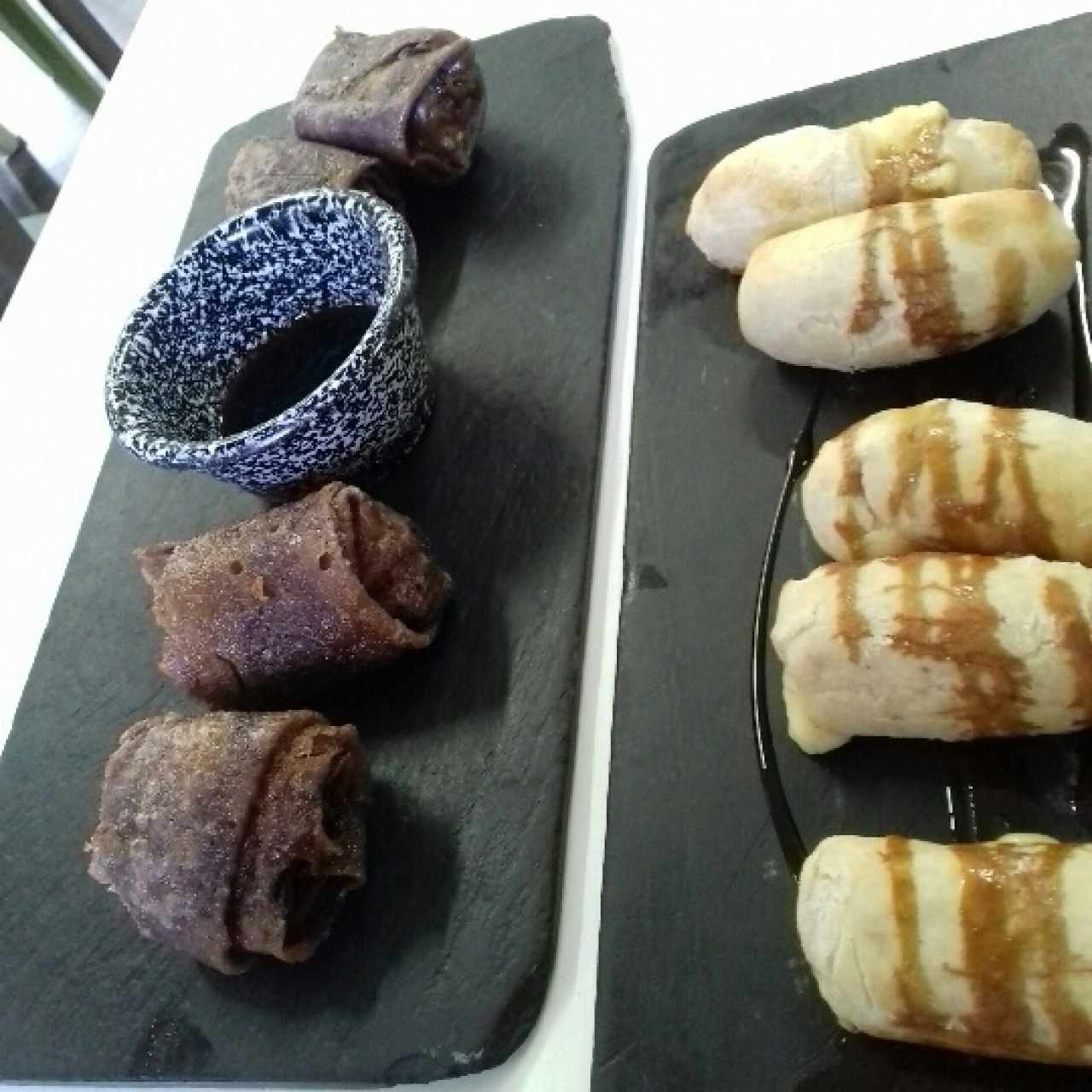 Spring roll y tequeños con papelon