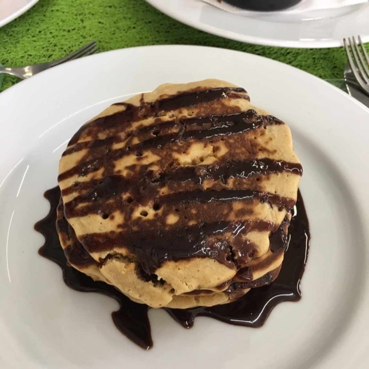 Panquecas con chocolate