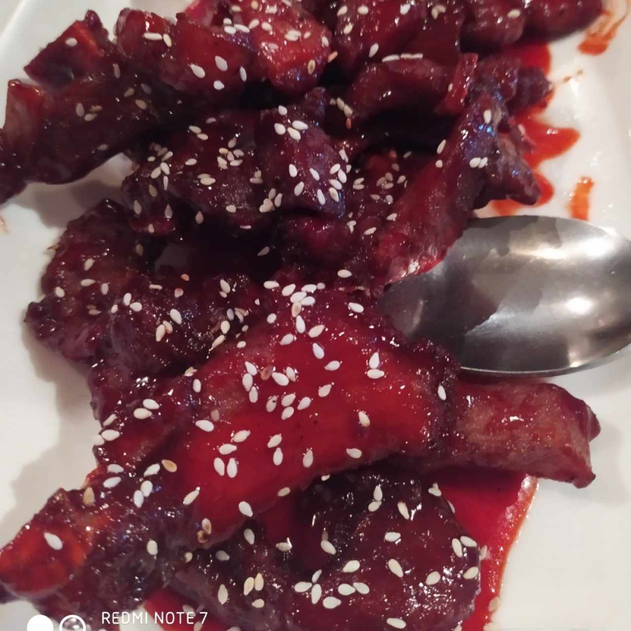 Costillas en salsa agridulce