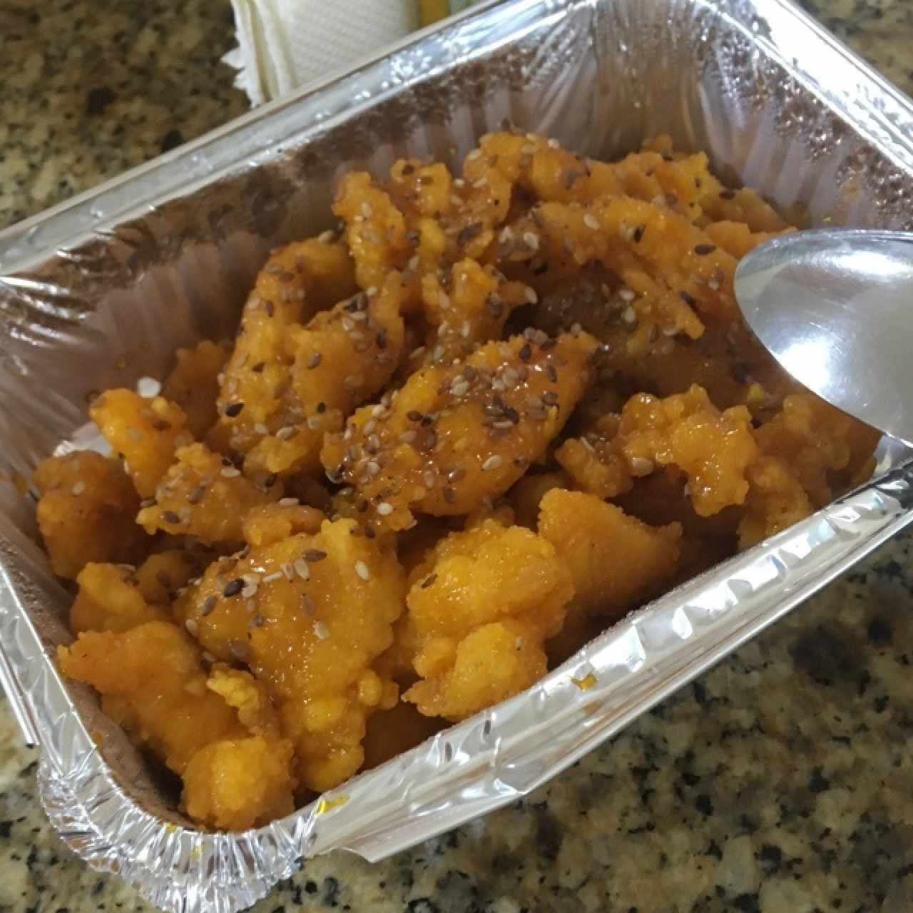 pollo miel ajonjoli