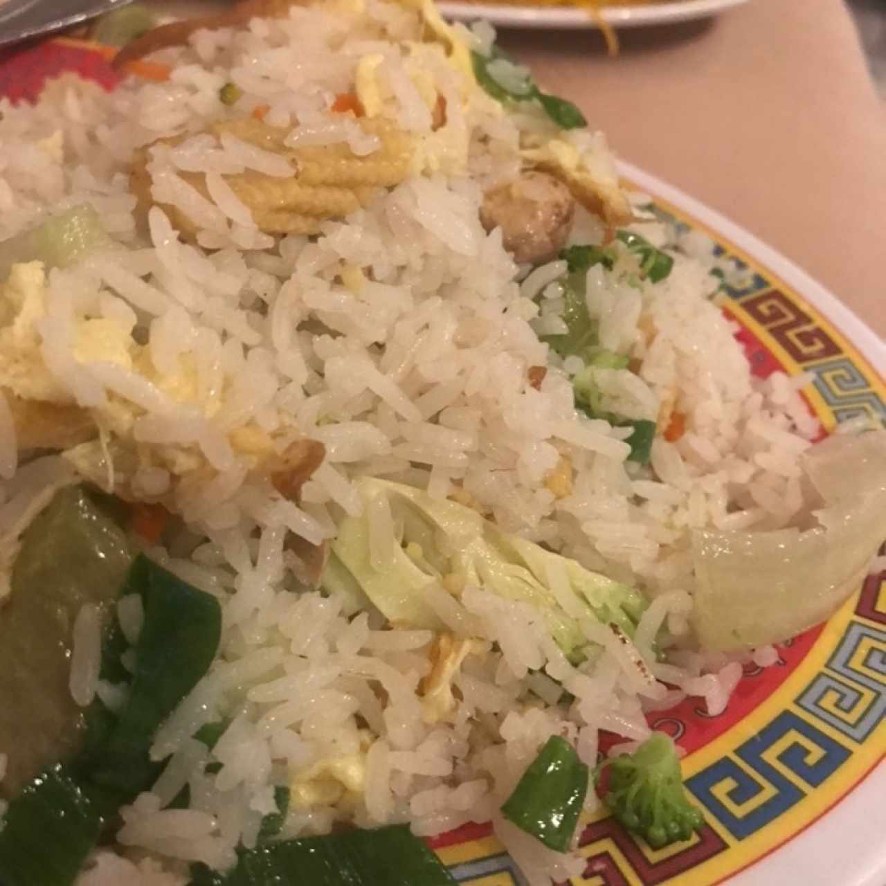 Arroz cantones con vegetales