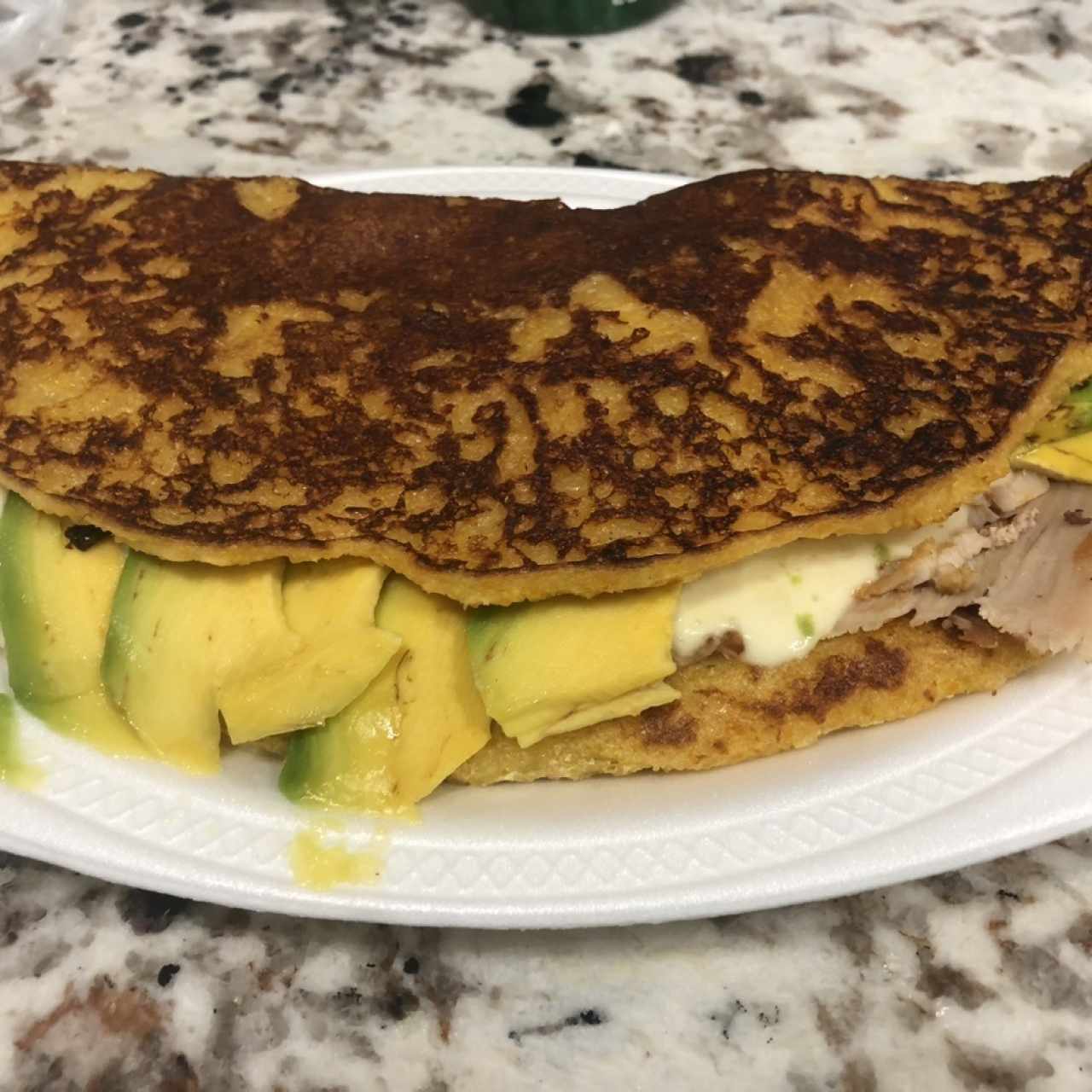 Cachapa Mixto queso y pernil