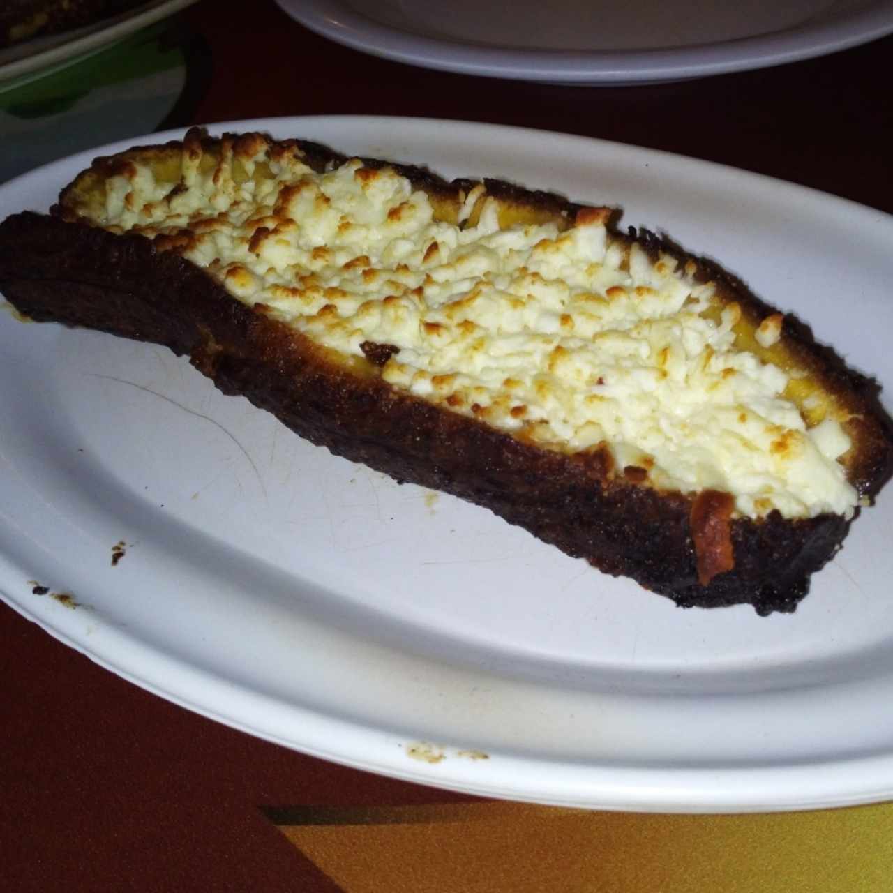 Plátano con queso
