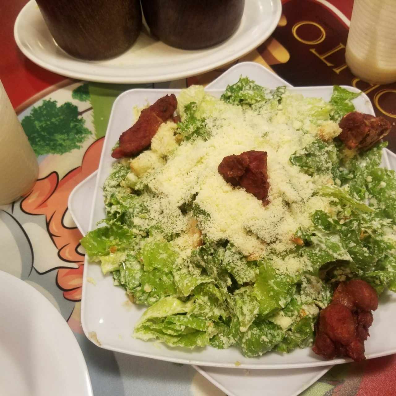 ensalada César con cochino