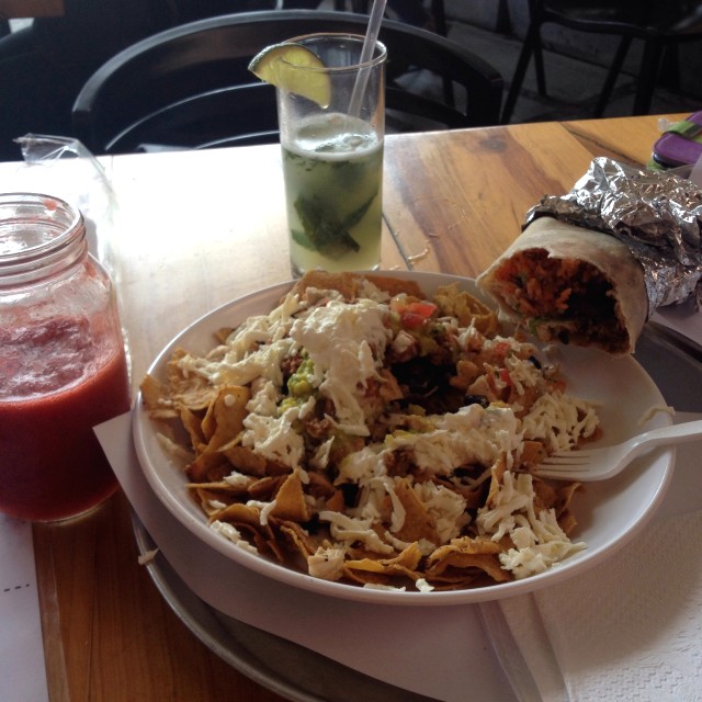 Nachos + Mojitos + Burrito