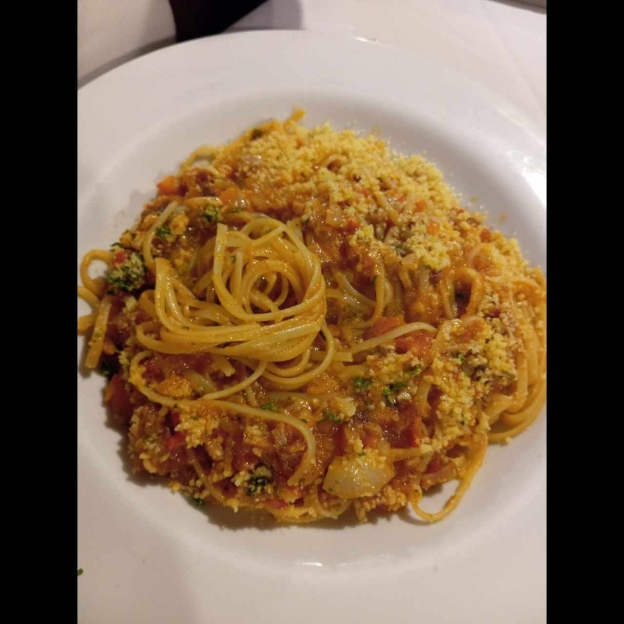 Lingüini amatriciana 