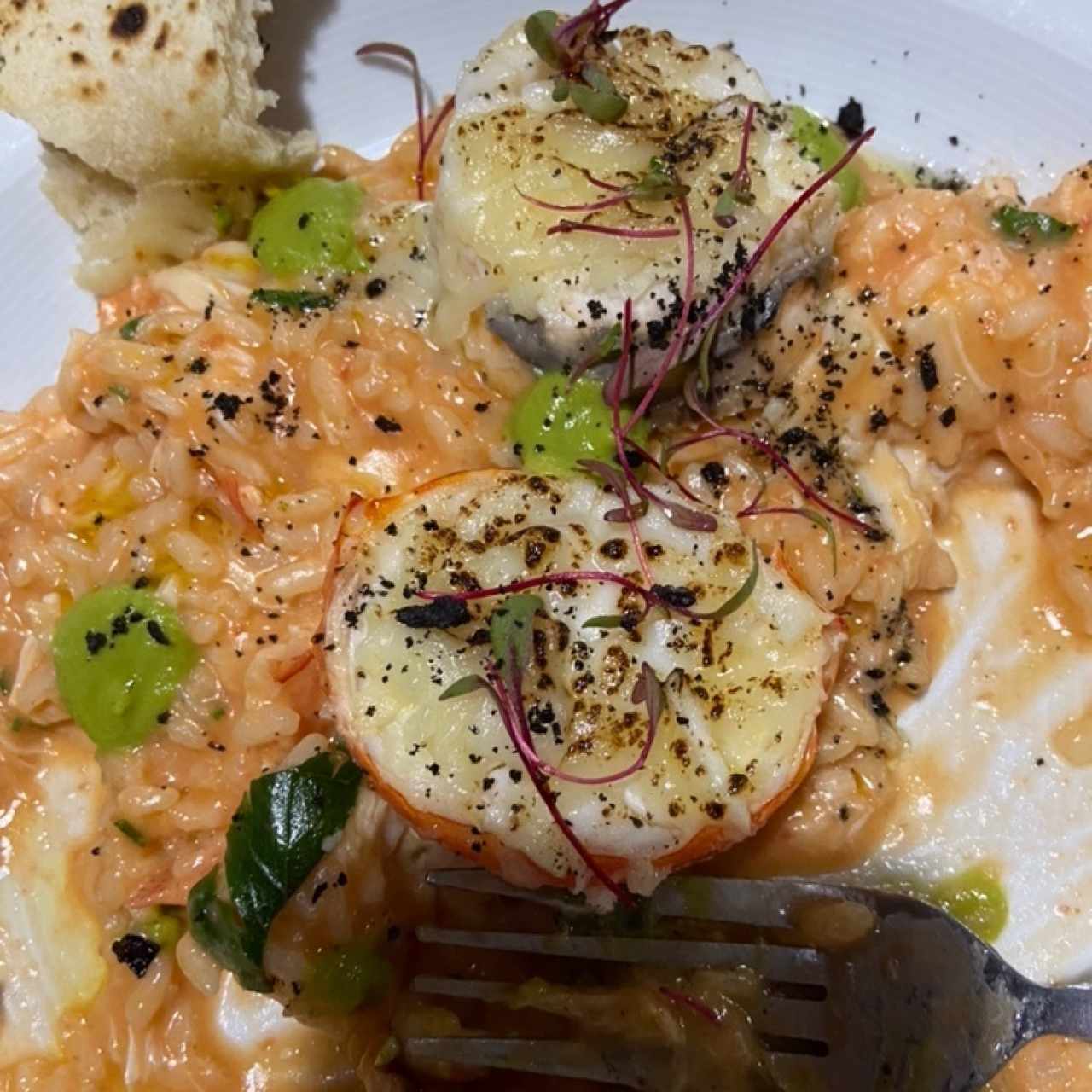 risoto de langosta