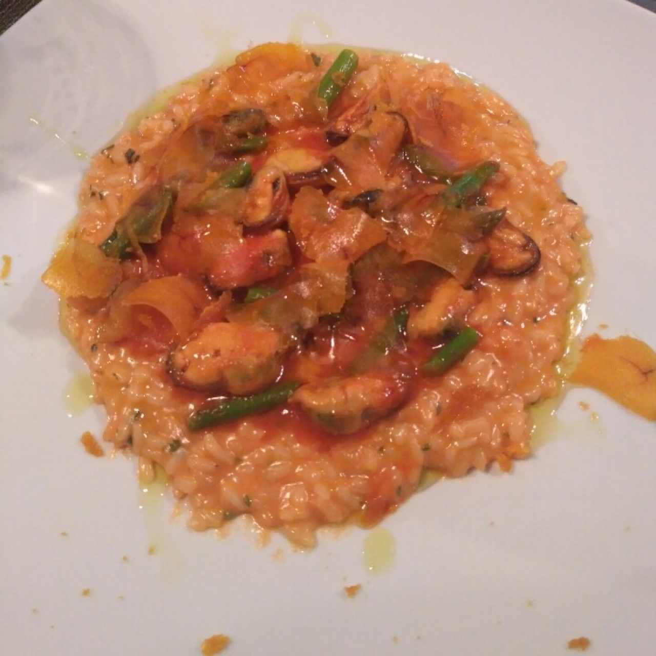 rissotto con mejillones 