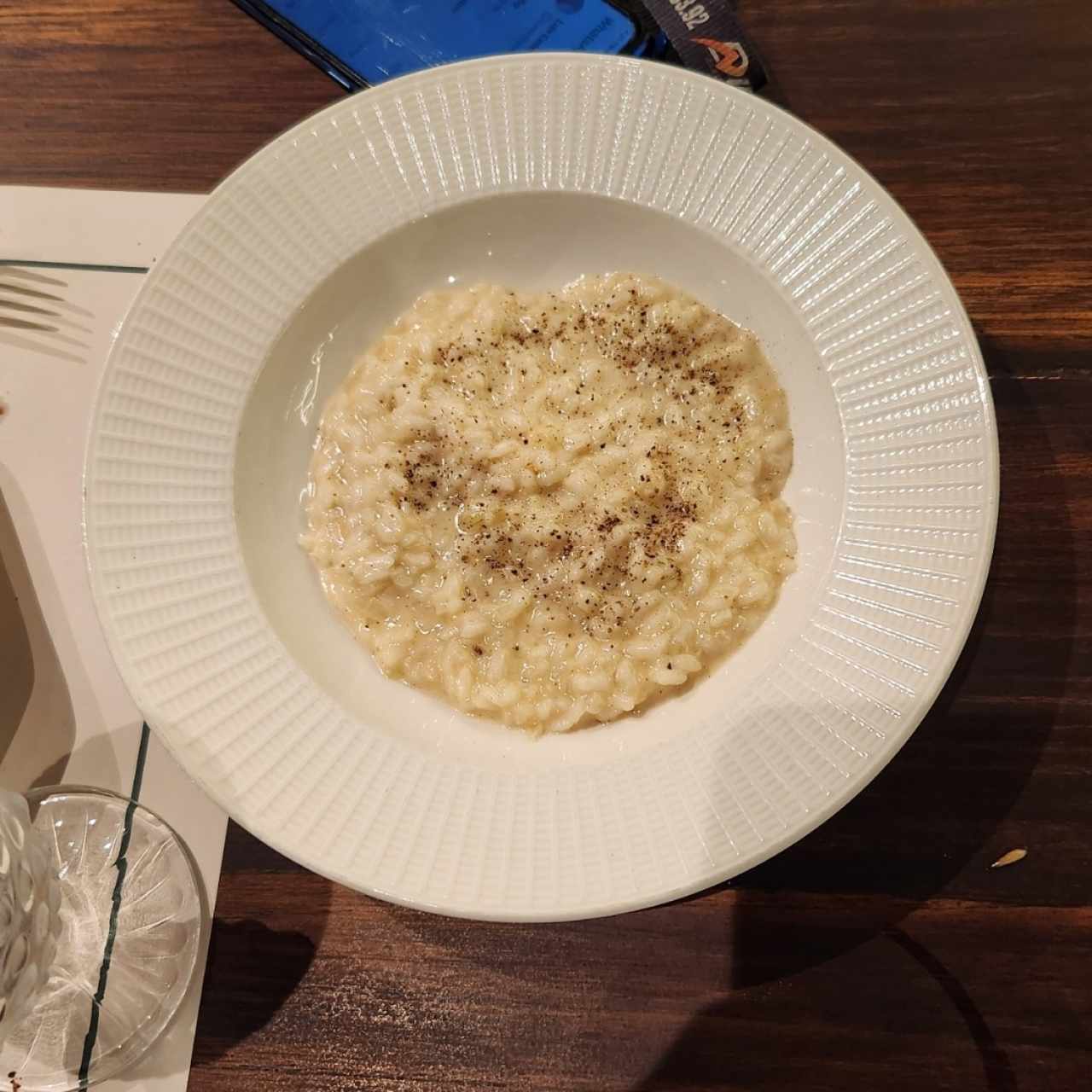Risotto cacio e pepe