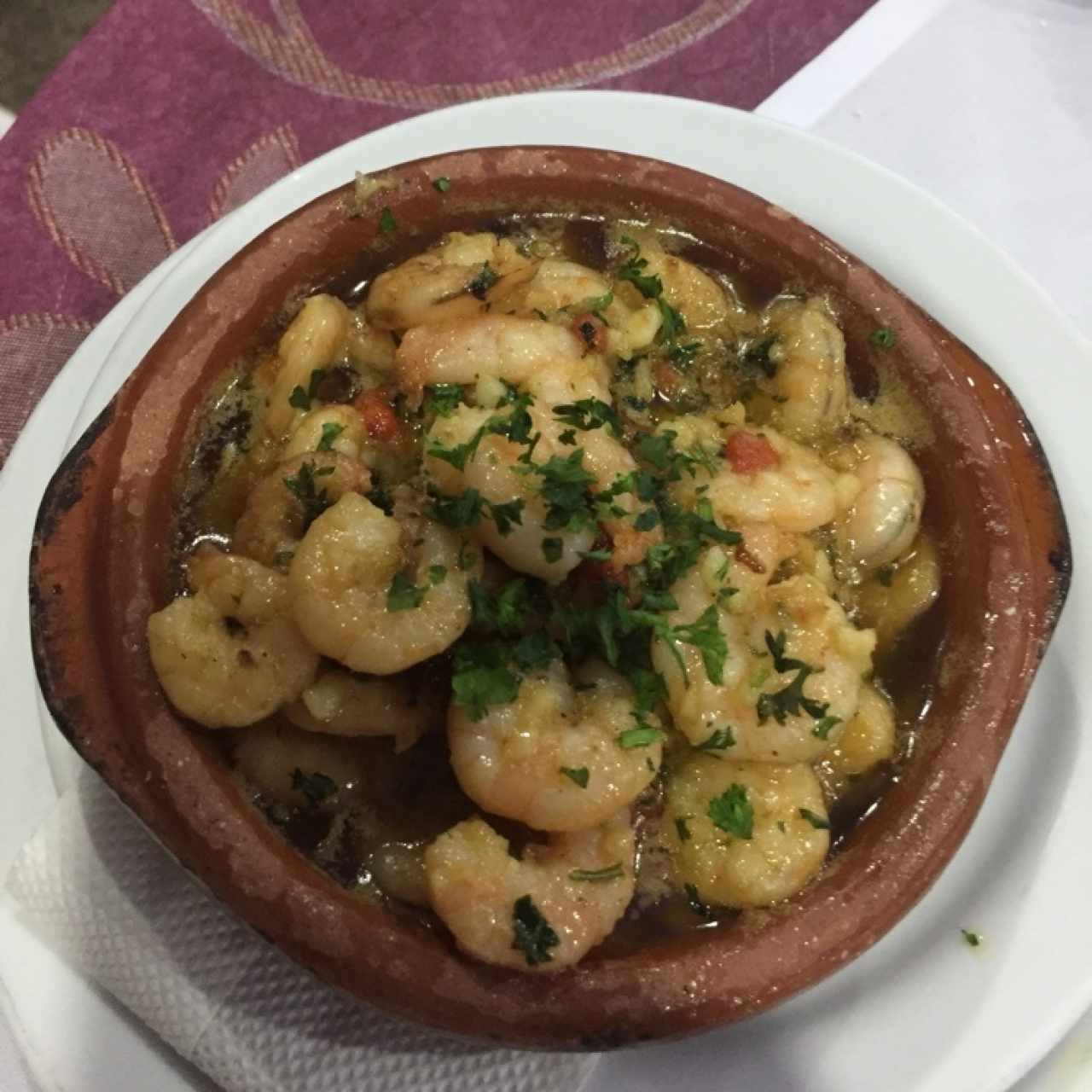 Camarones al Ajillo, excelente..!