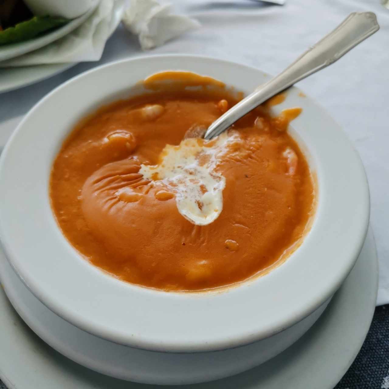 crema de camarones