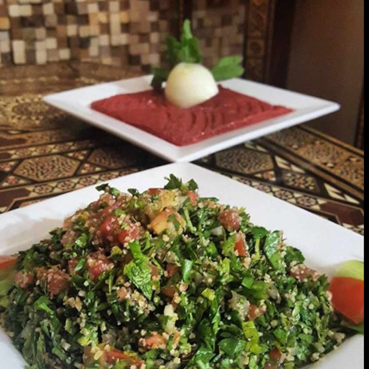 Tabule y Kibbeh Crudo