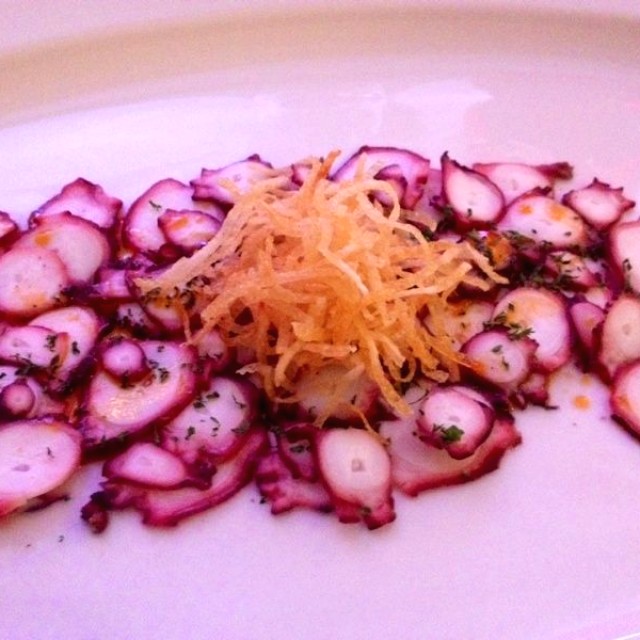 Carpaccio de pulpo