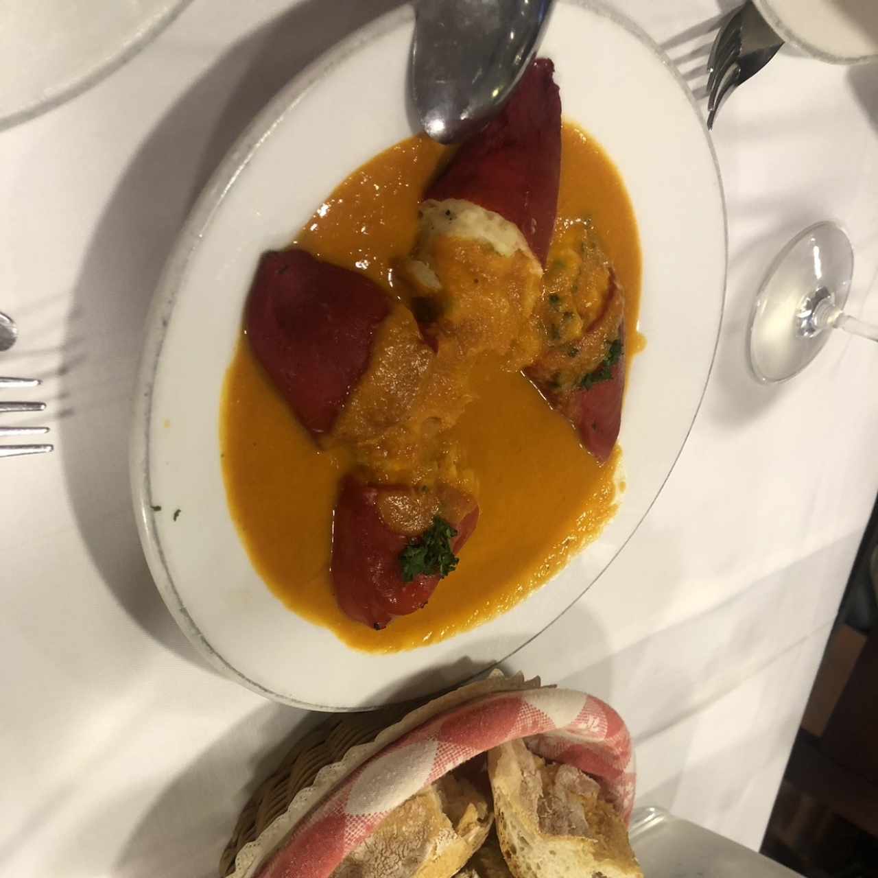Pimiento rellenos de Bacalao y Mero
