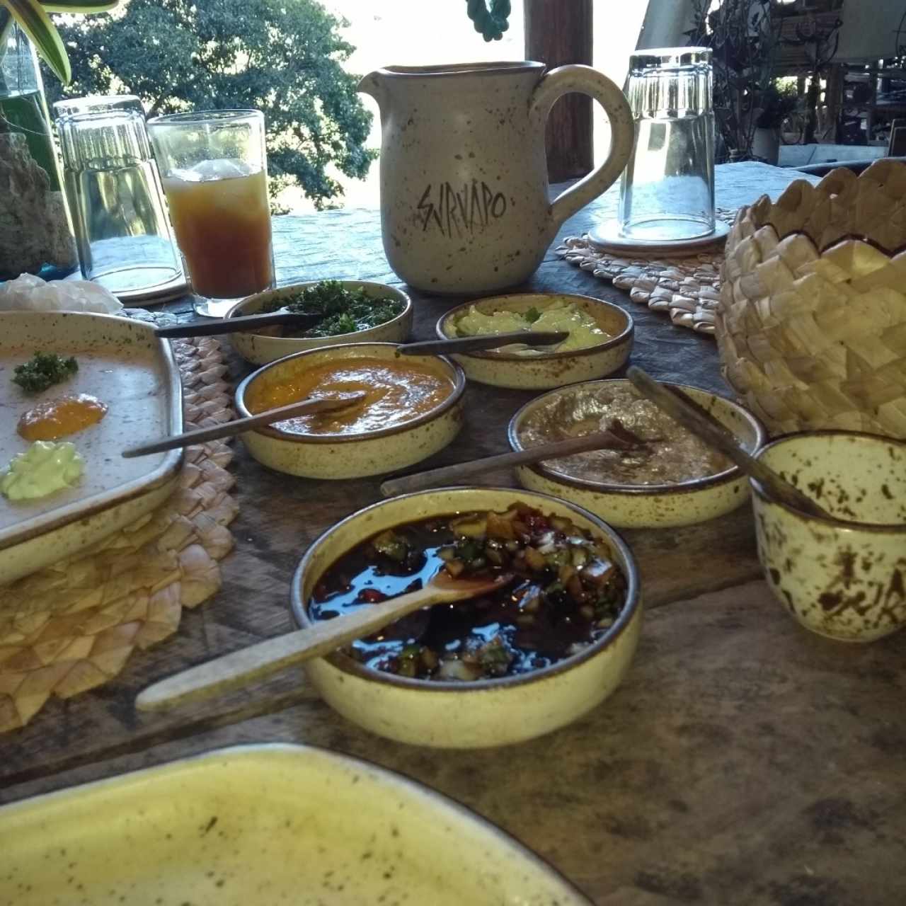 entrada degustación de salsas 