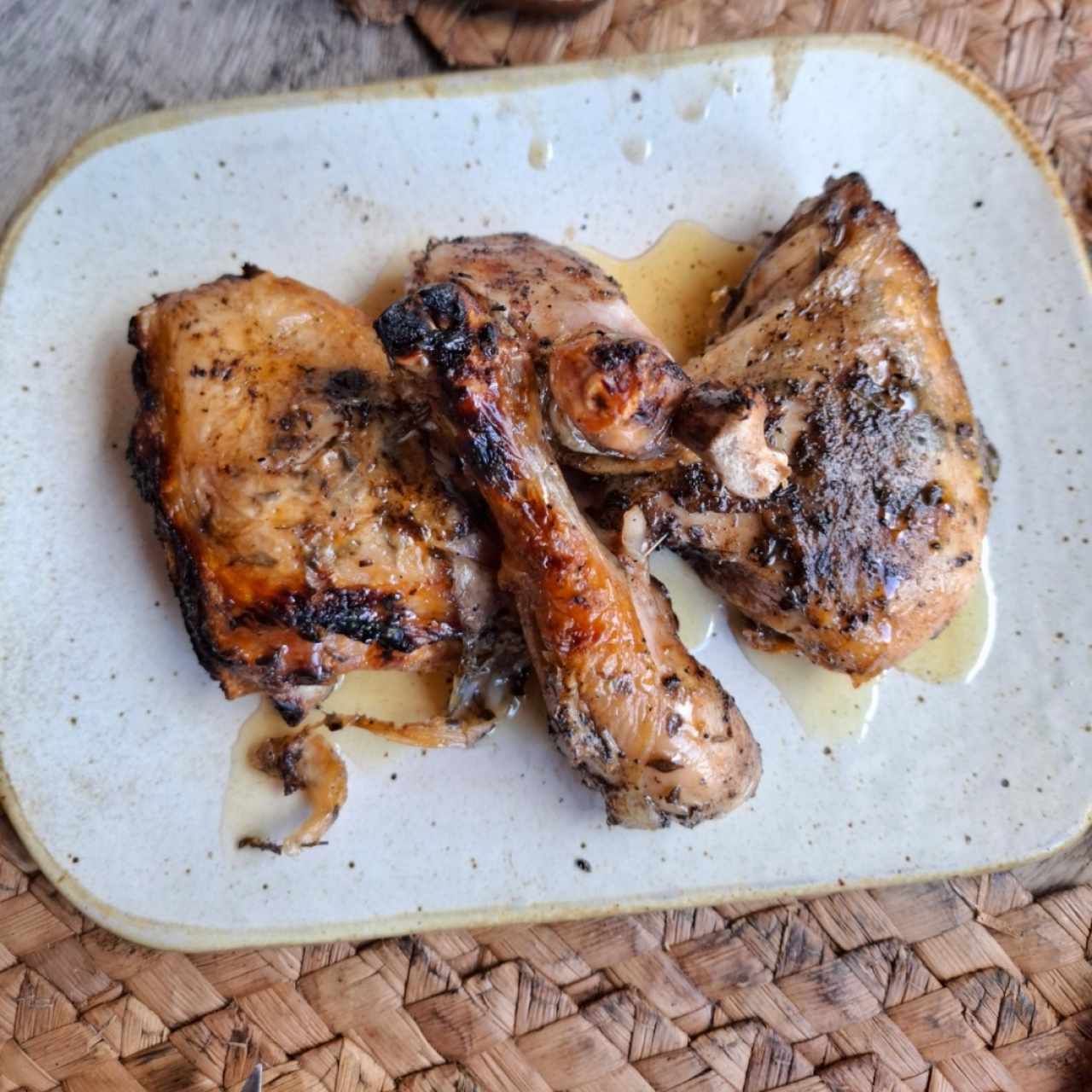 Pollo en reducción de naranja 