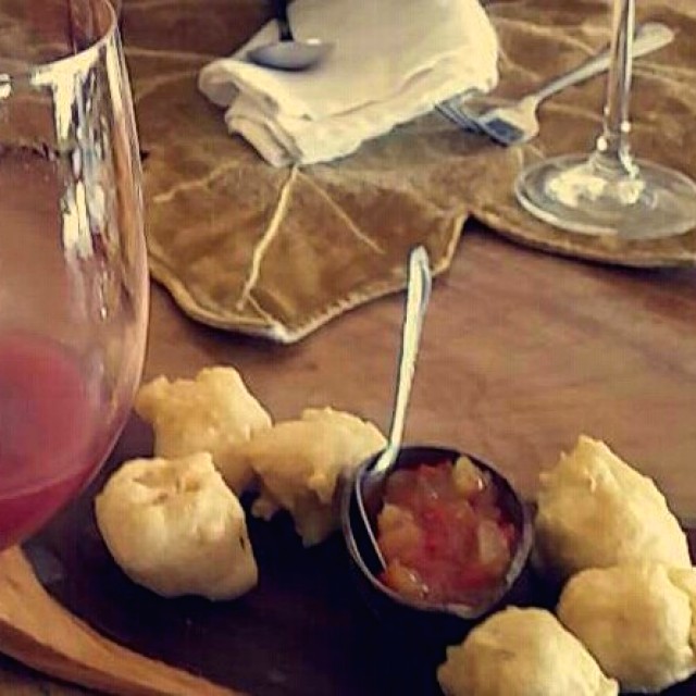 Mozarella con chutney de Piña