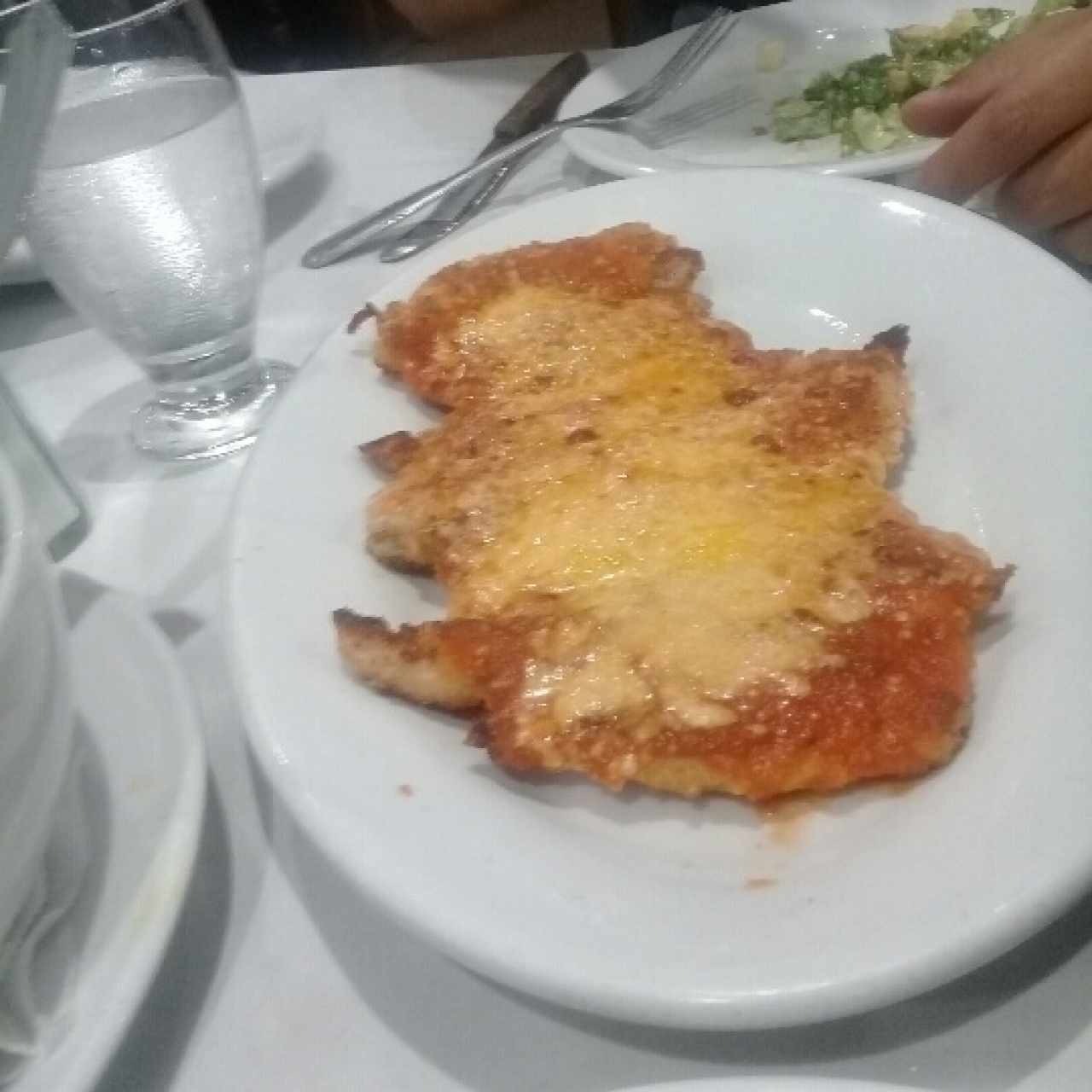 milanesa de pollo a la parmesana