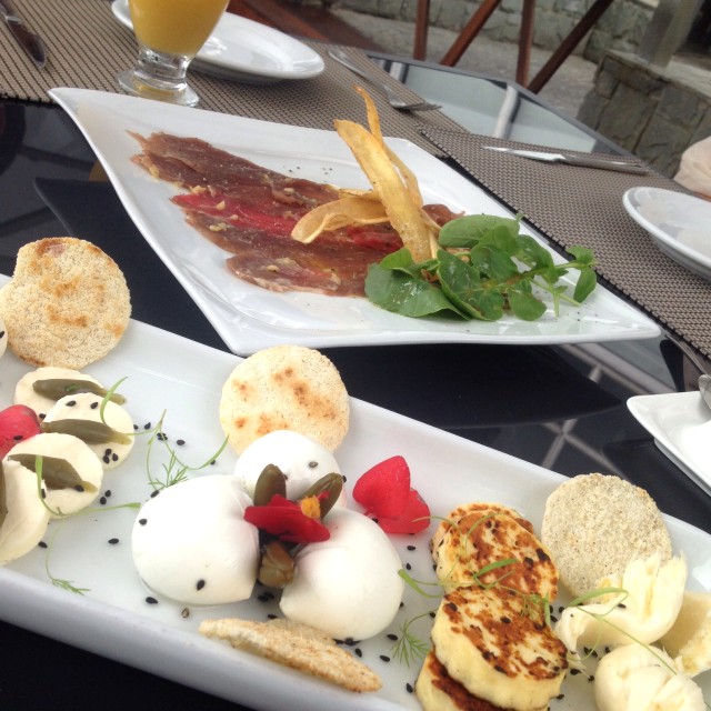 Degustacion de quesos y seleccion de carnes