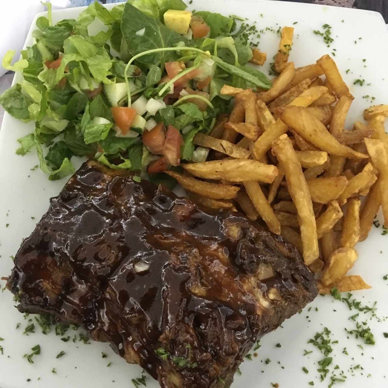 Rack de costillas BBQ