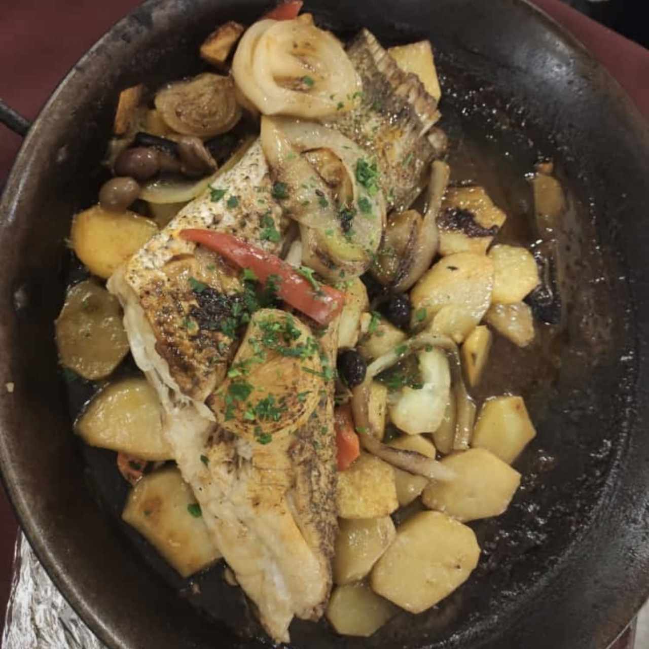 Cola de Mero al horno, ESPECTACULAR!!