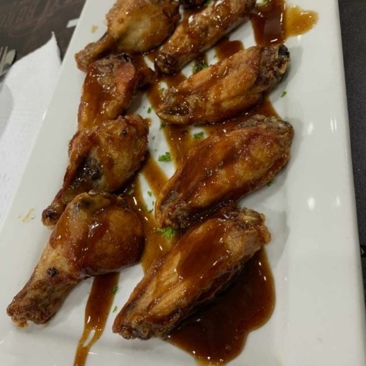 alitas de pollo BBQ