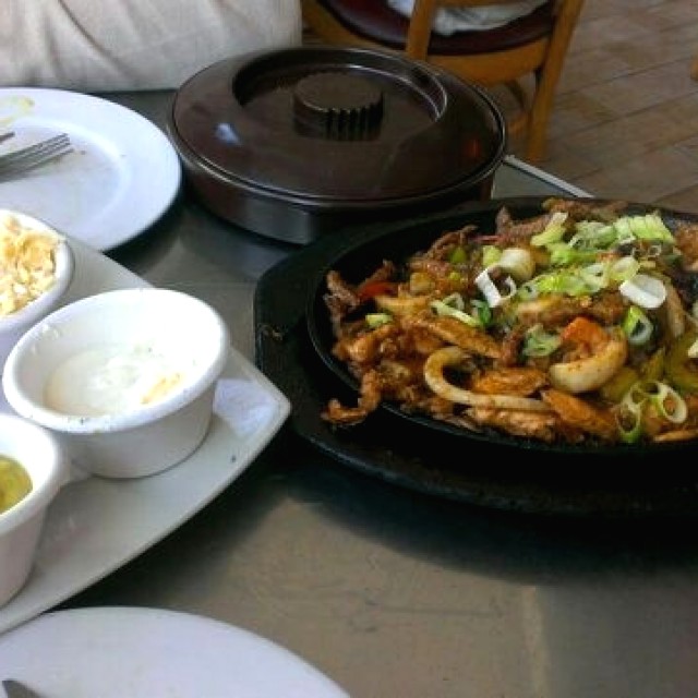 Land and sea fajitas