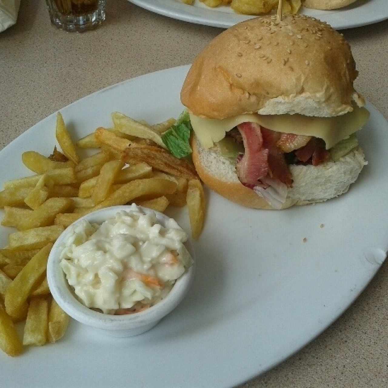 Bacon cheese burger