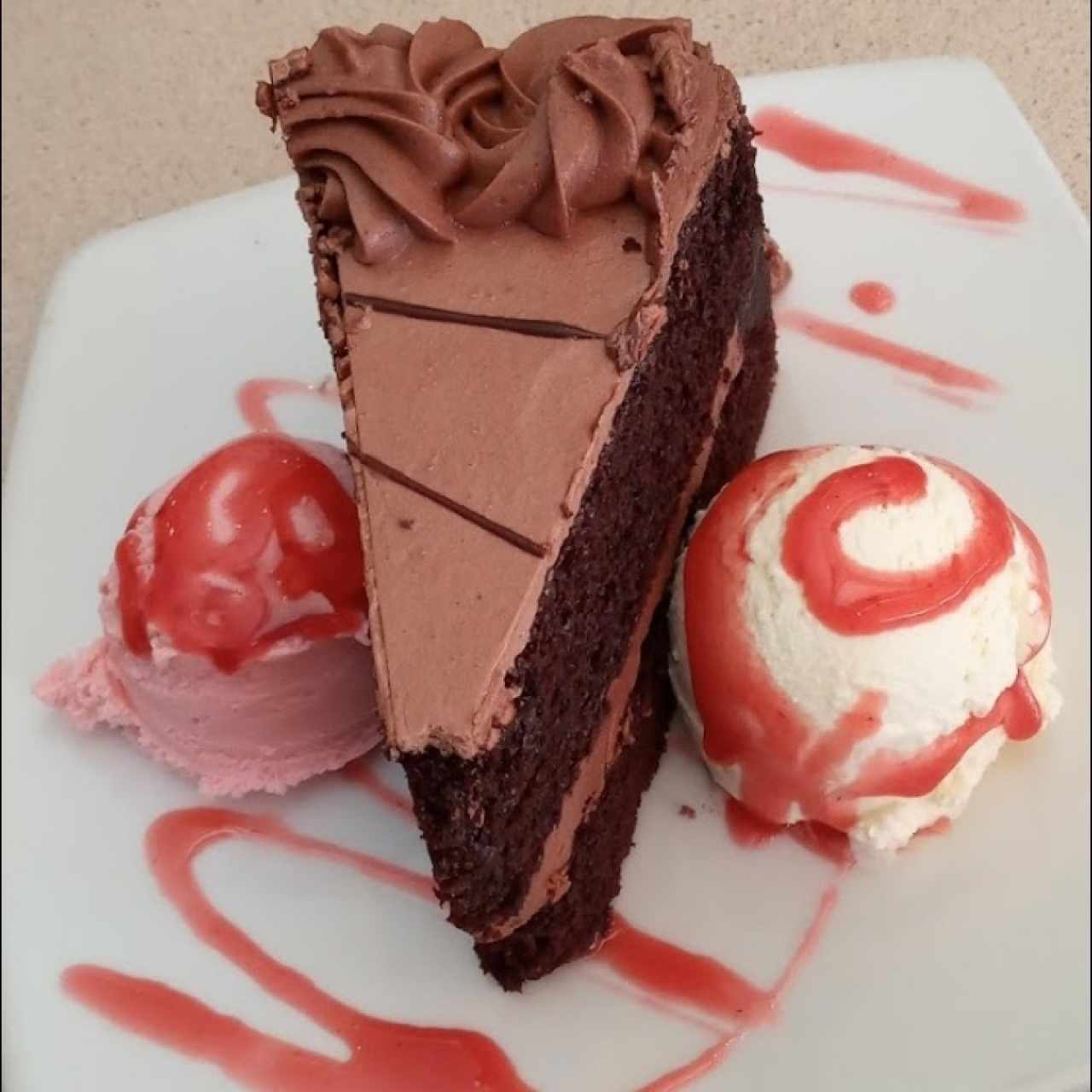 Torta con Helado