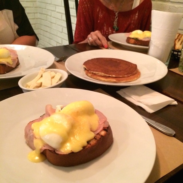 Huevos benefictinos. Panquecas