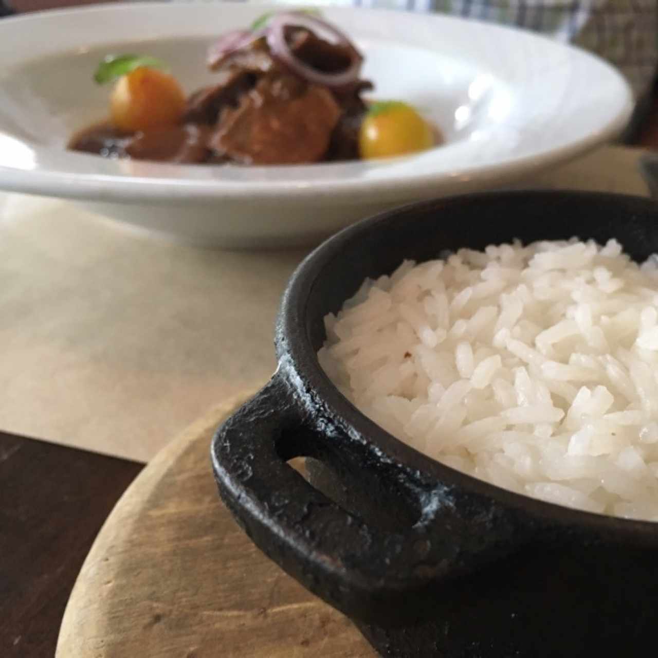 lengua con arroz jazmin