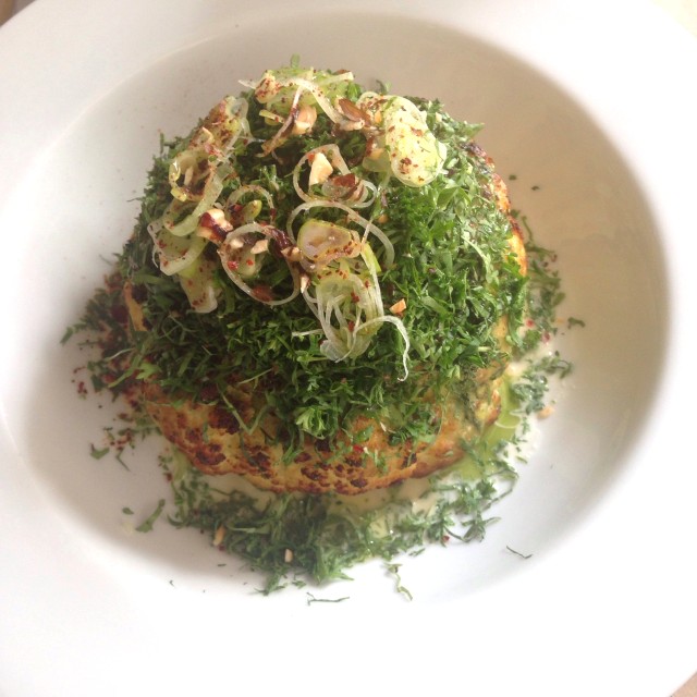 Coliflor gratinado 