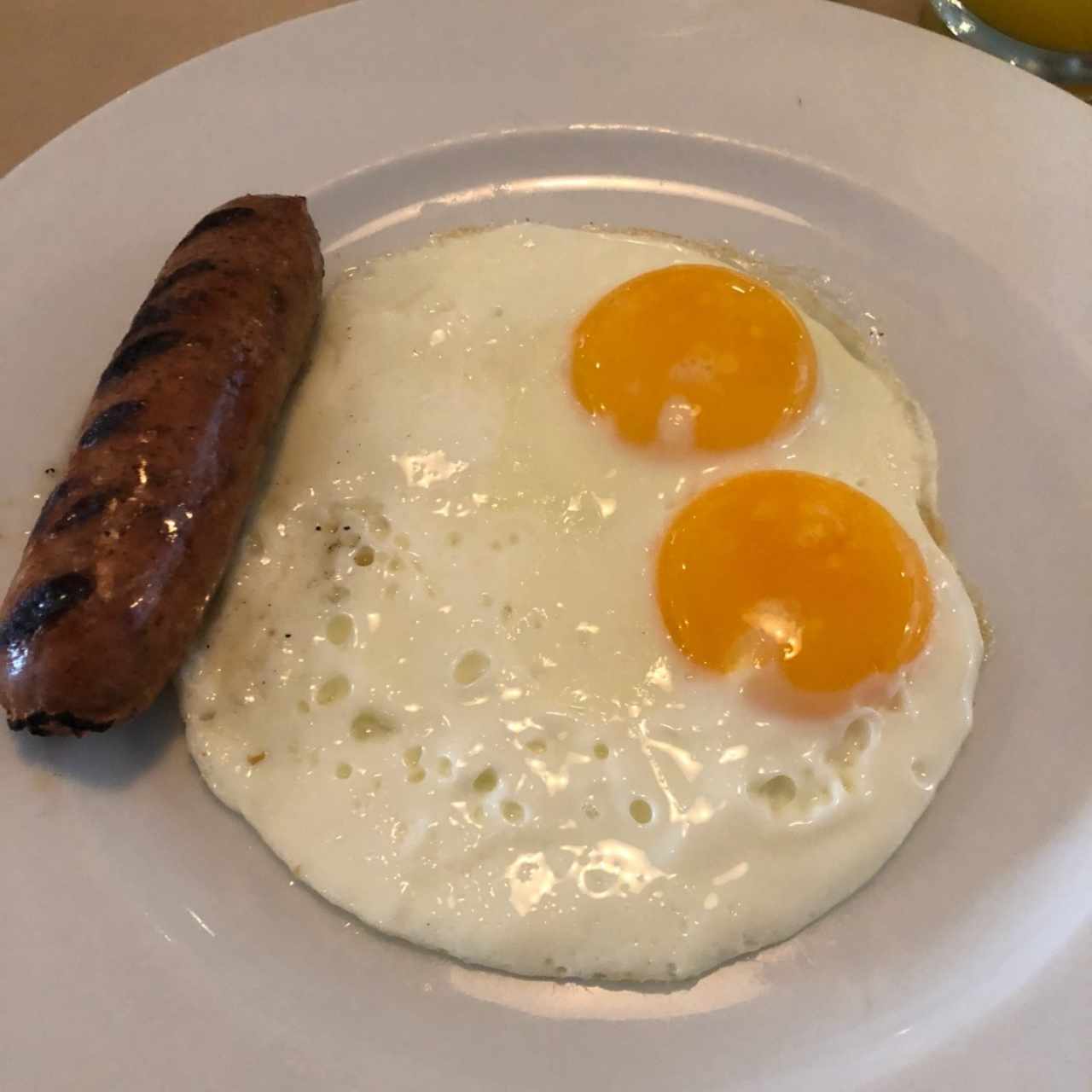 huevos con chorizo.