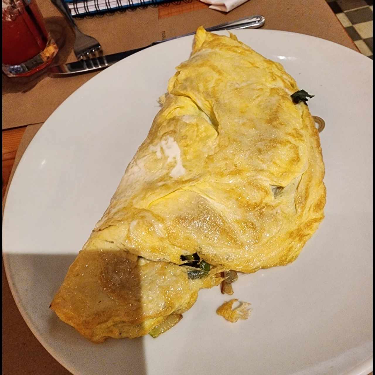Omelette de vegetales 