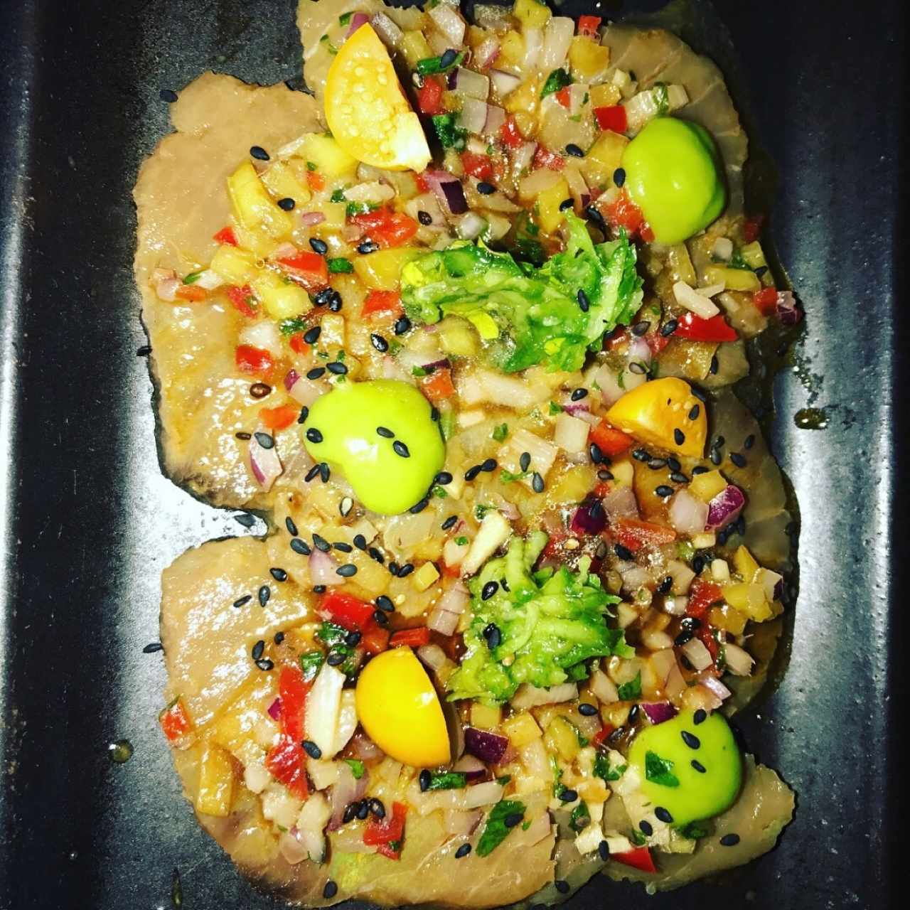 Tiradito de atún rojo