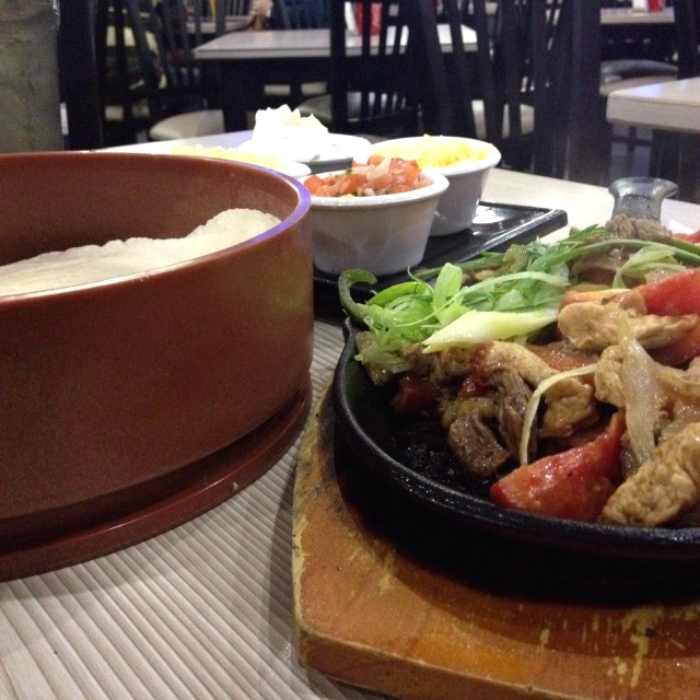 Fajitas mixtas. 