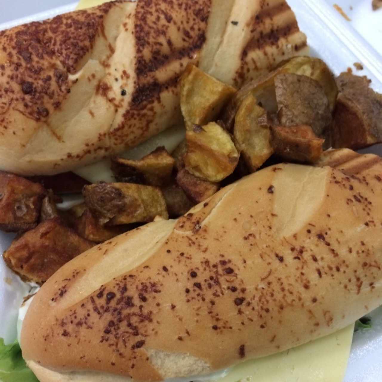 Sandwich tipo crispy para llevar 