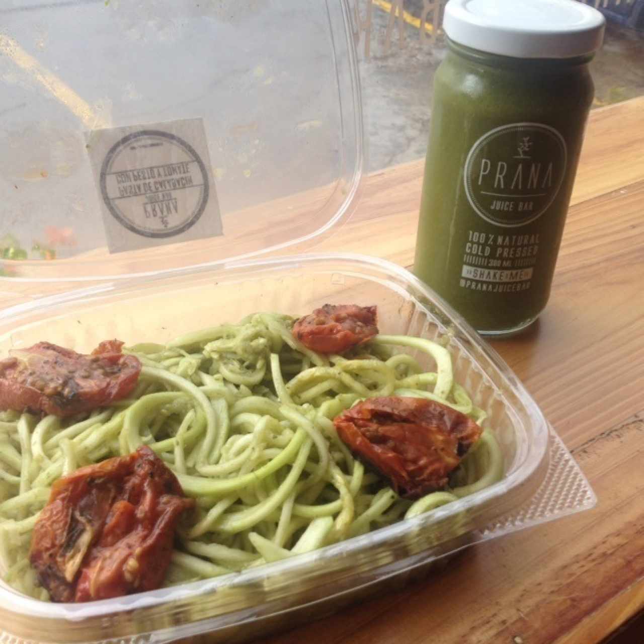 Pasta de Calabín con pesto y tomates secos