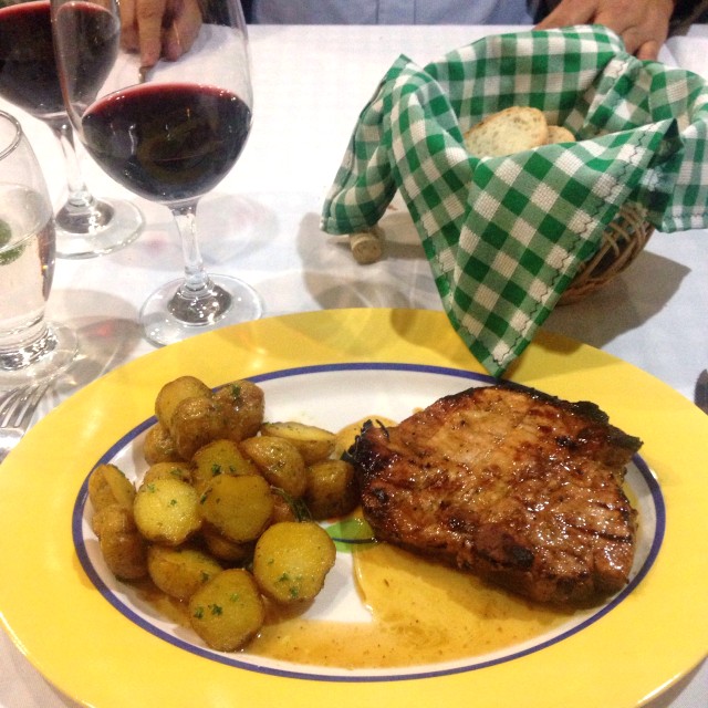 Chuleton con miel