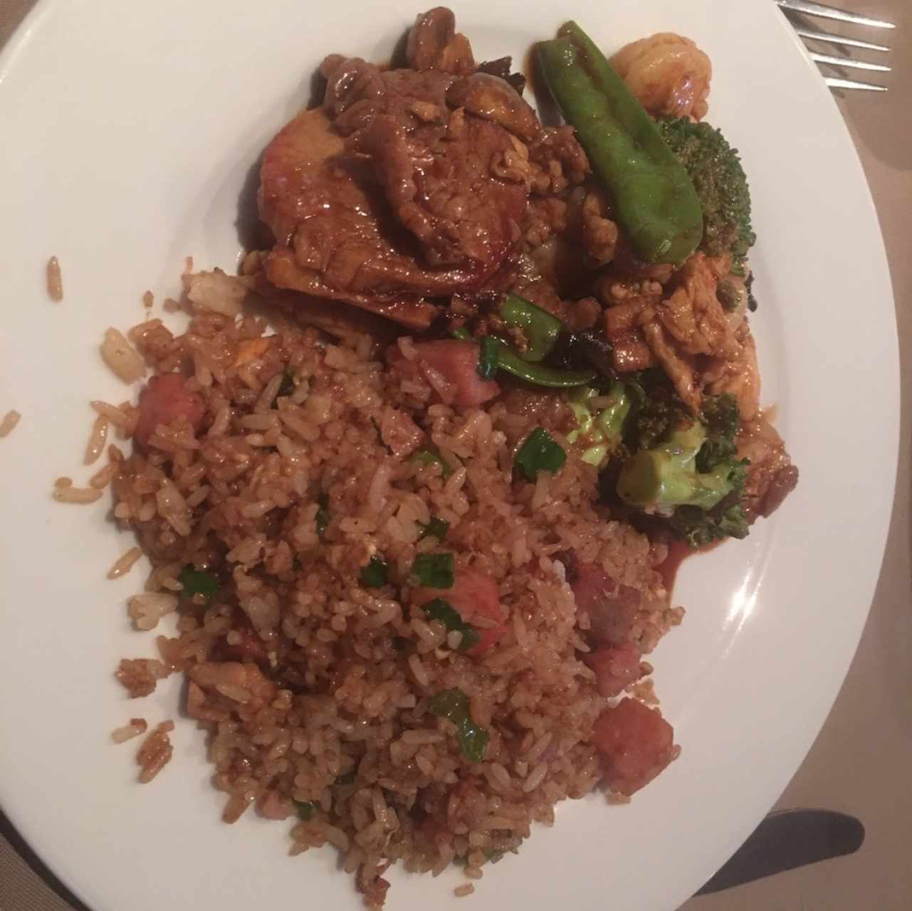 El plato servido