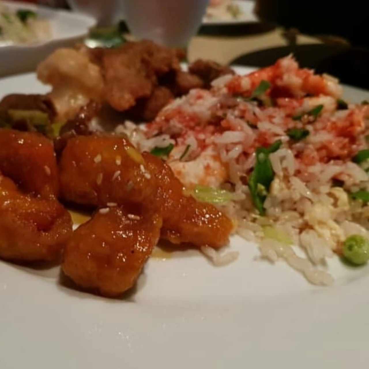 arroz cowlon pollo a la miel y costillas sal y pimienta