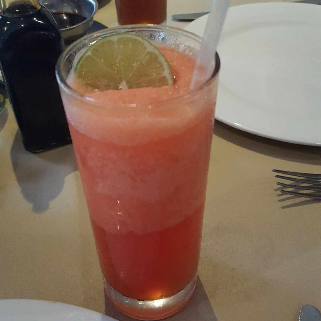 limonada frappe con granadina