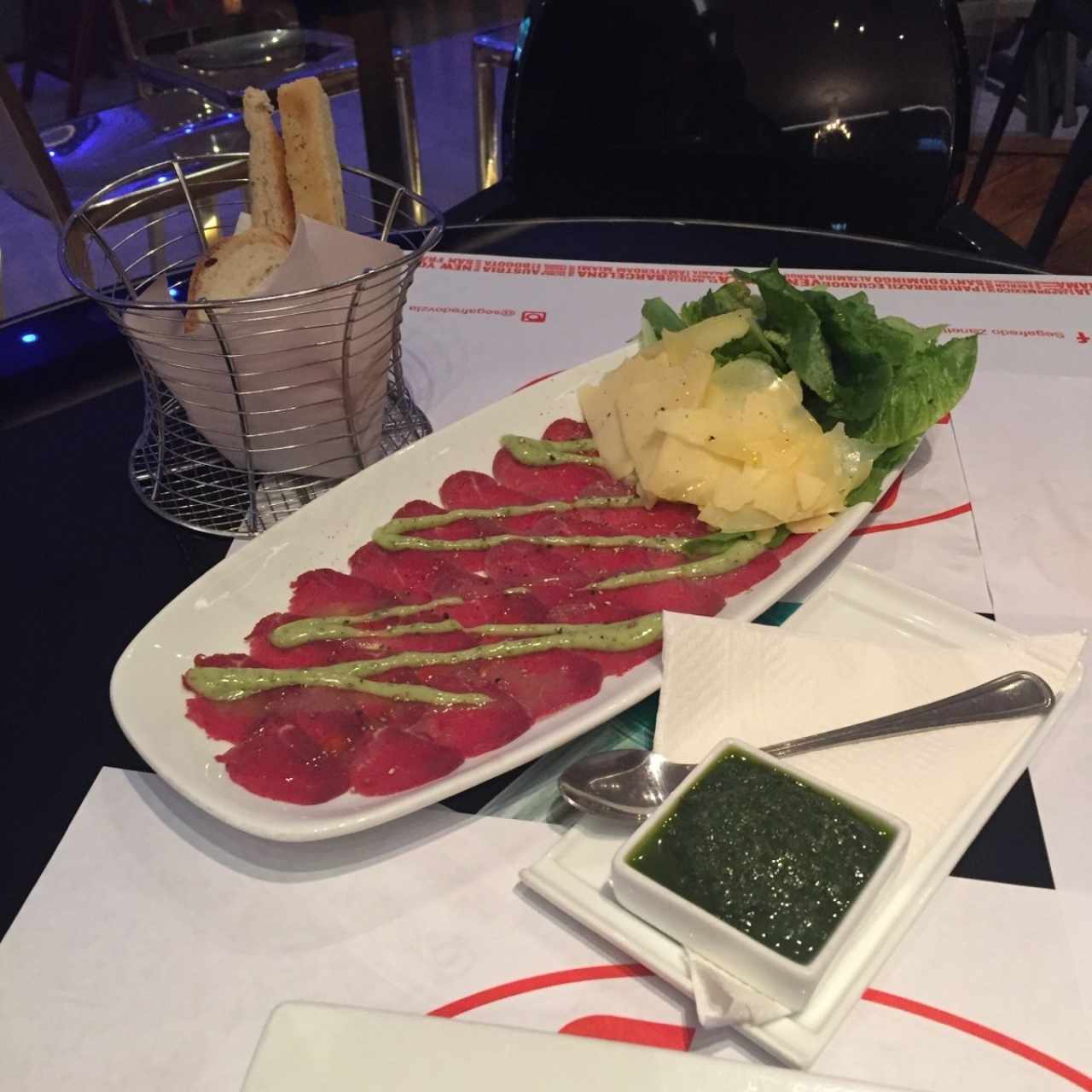 carpaccio de lomito