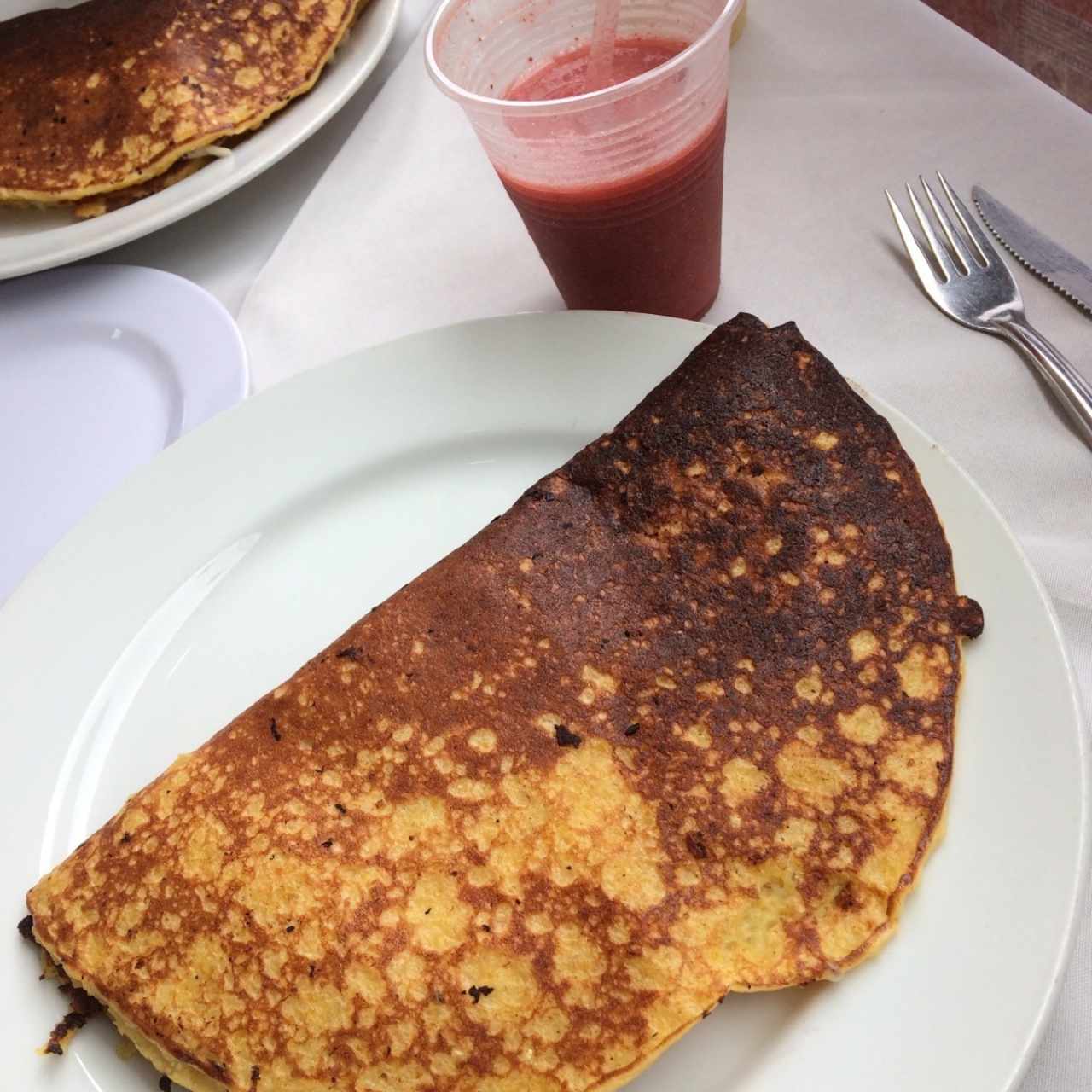 cachapa con queso de mano