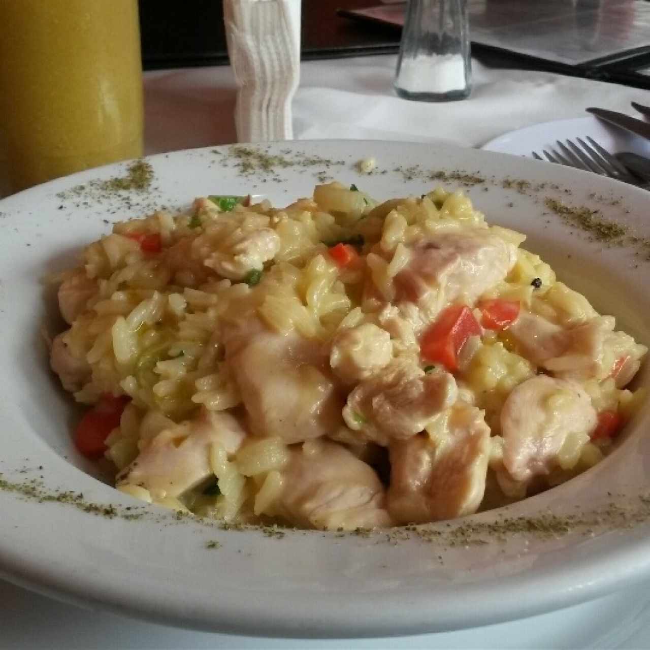 Rissoto de pollo