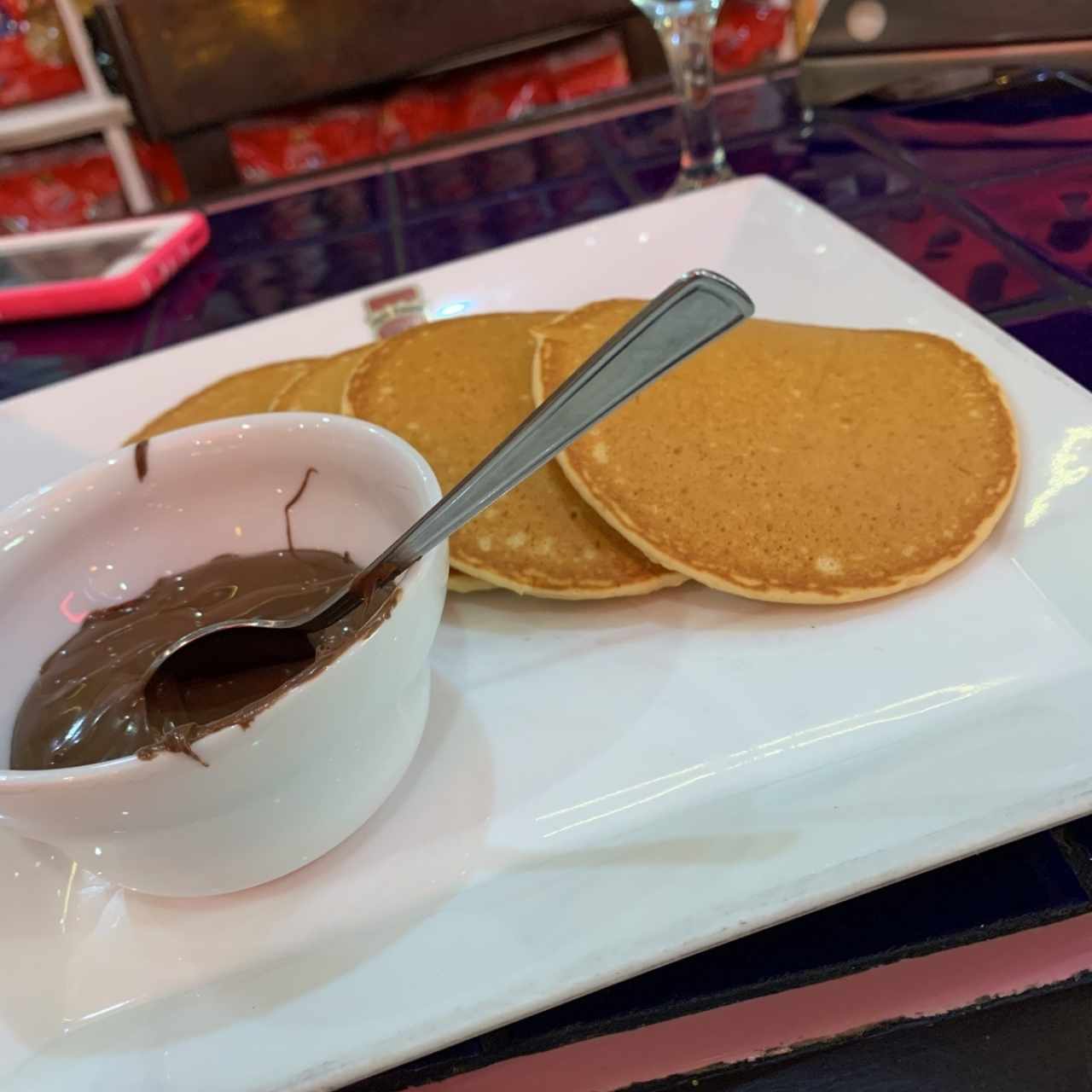 panquequas con nutella