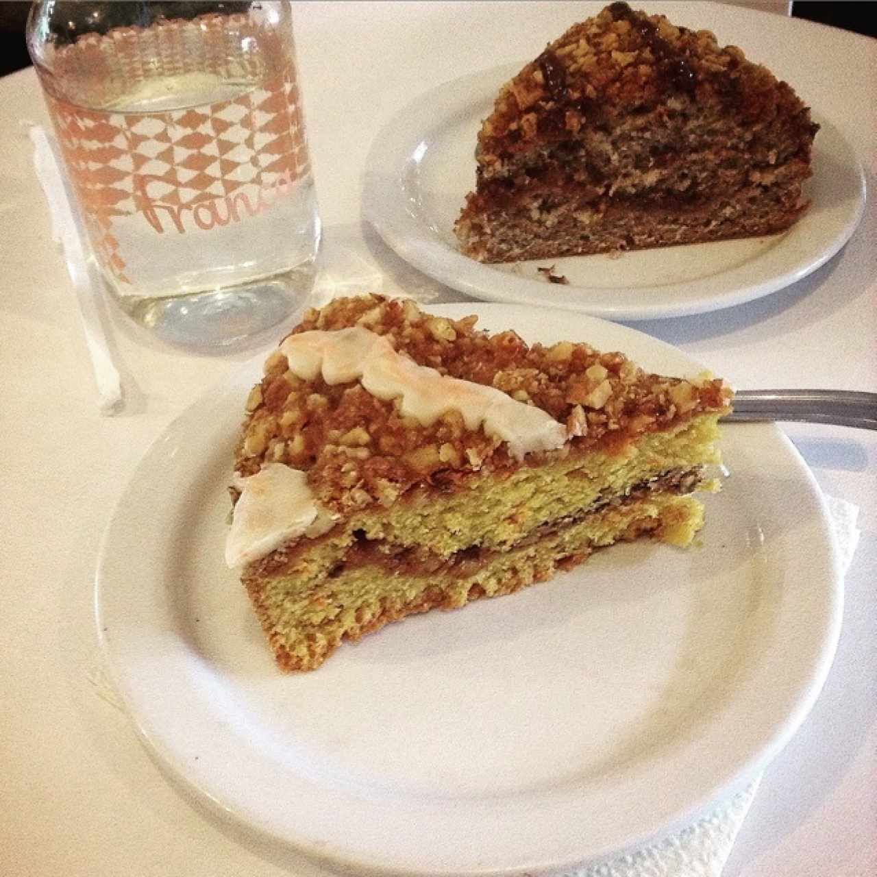 Torta de Zanahoria y torta de cocolate y cambur