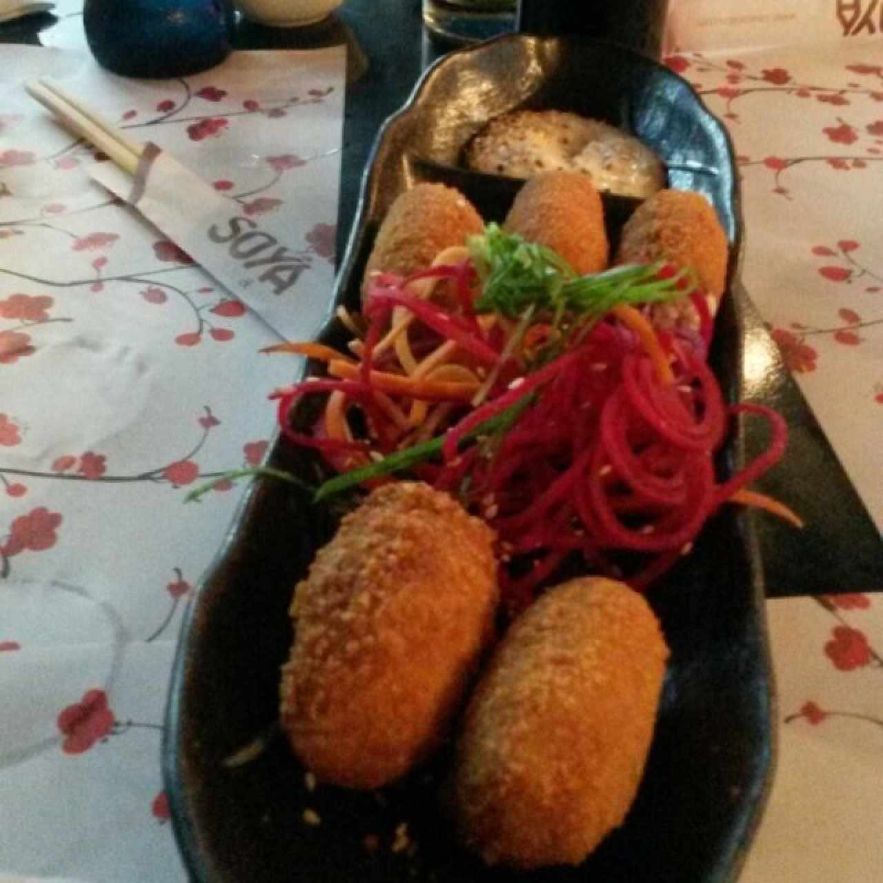 croquetas de cangrejo 