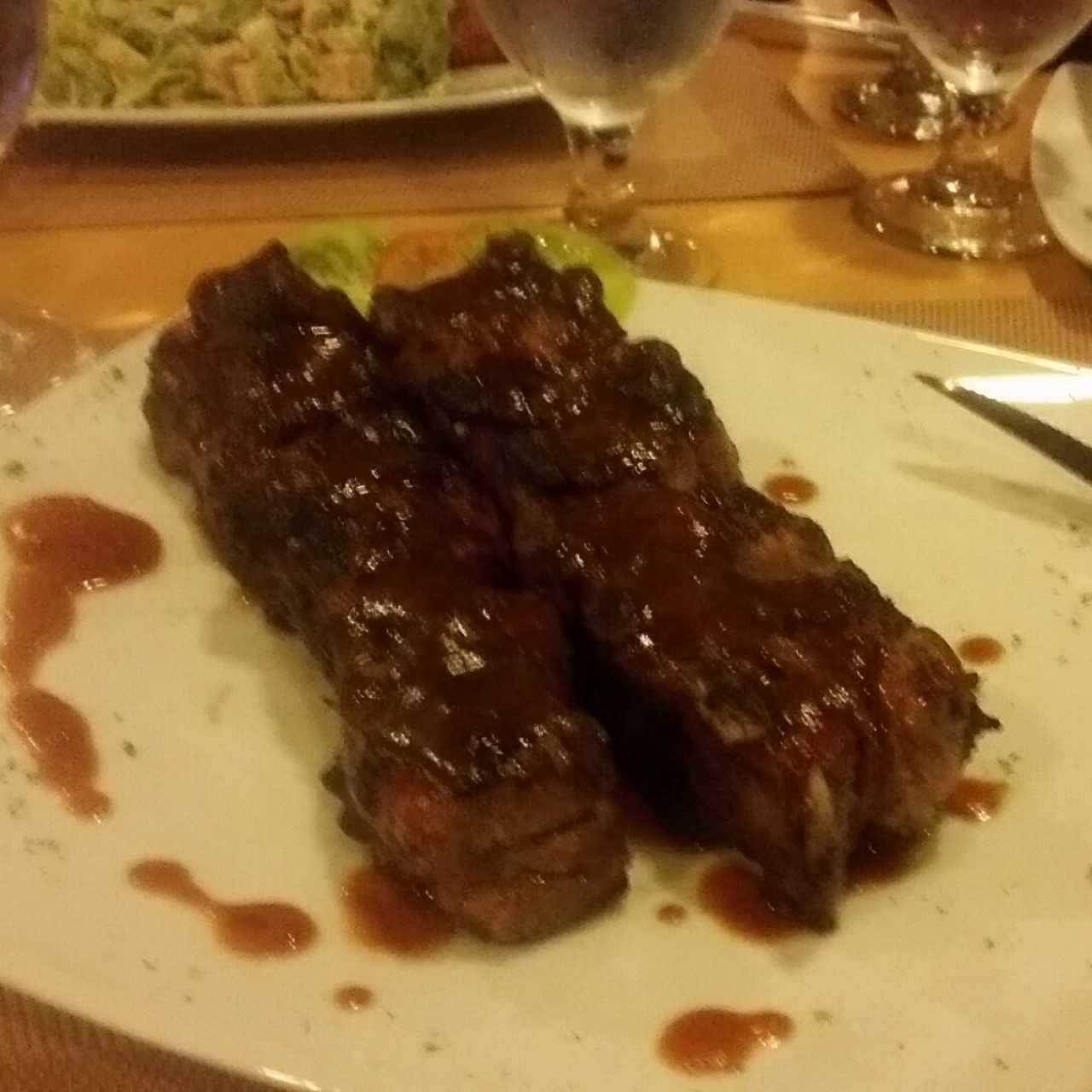 costillas de cerdo BBQ