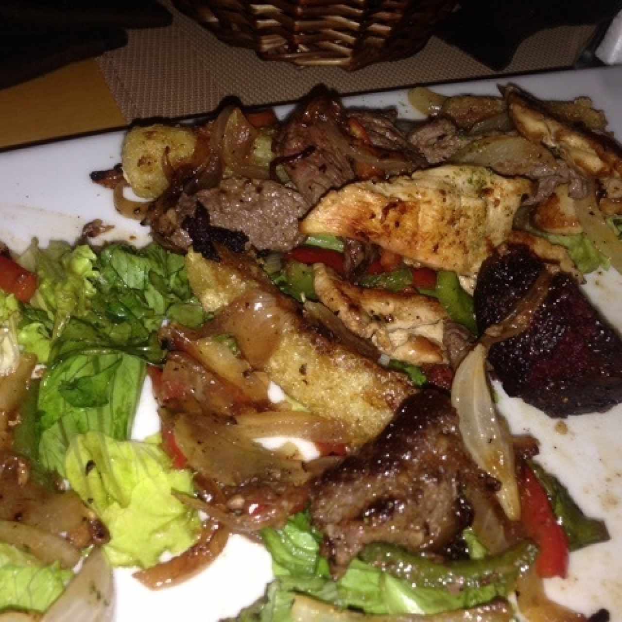 parte de la parrilla. 